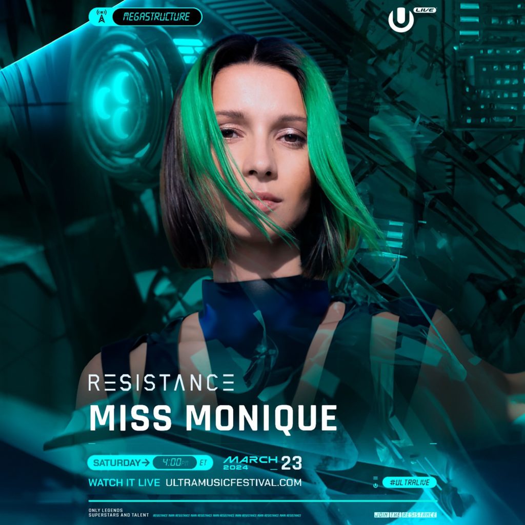 Melodic Techno DJ Mix Miss Monique Ultra Miami 2024 (Megastructure