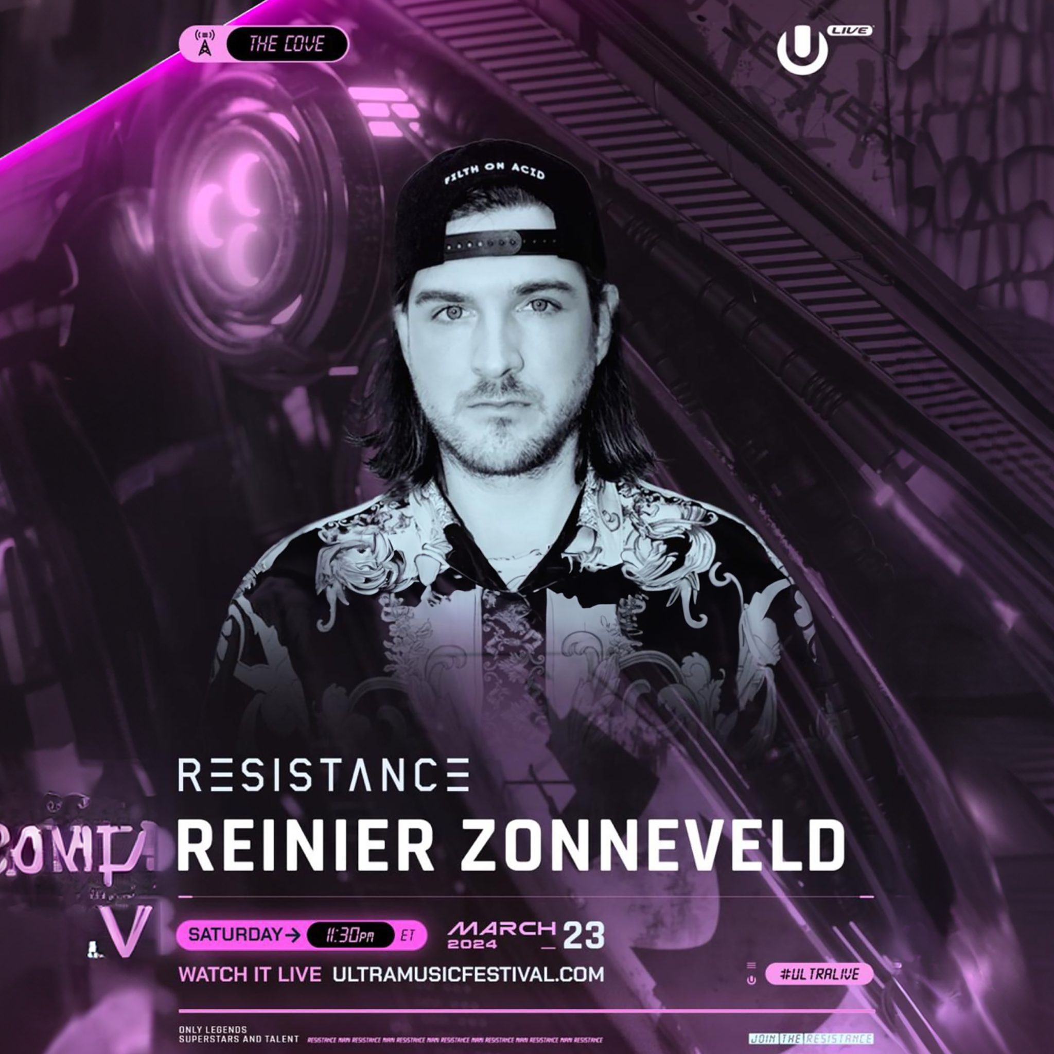 Techno DJ Mix Reinier Zonneveld Ultra Music Festival Miami 2024