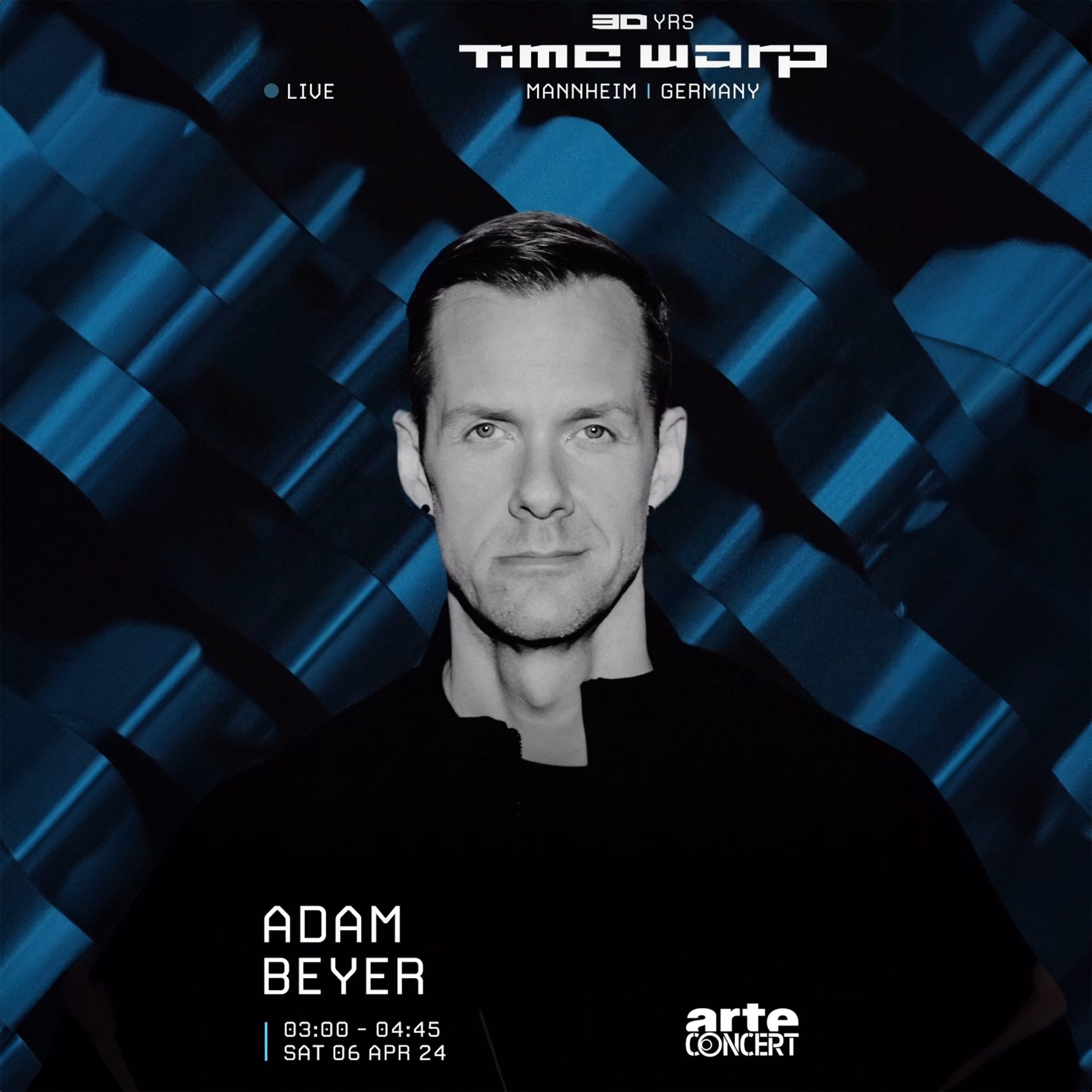 Techno DJ Mix: Adam Beyer - Time Warp 2024 in Mannheim, 30 Years ...