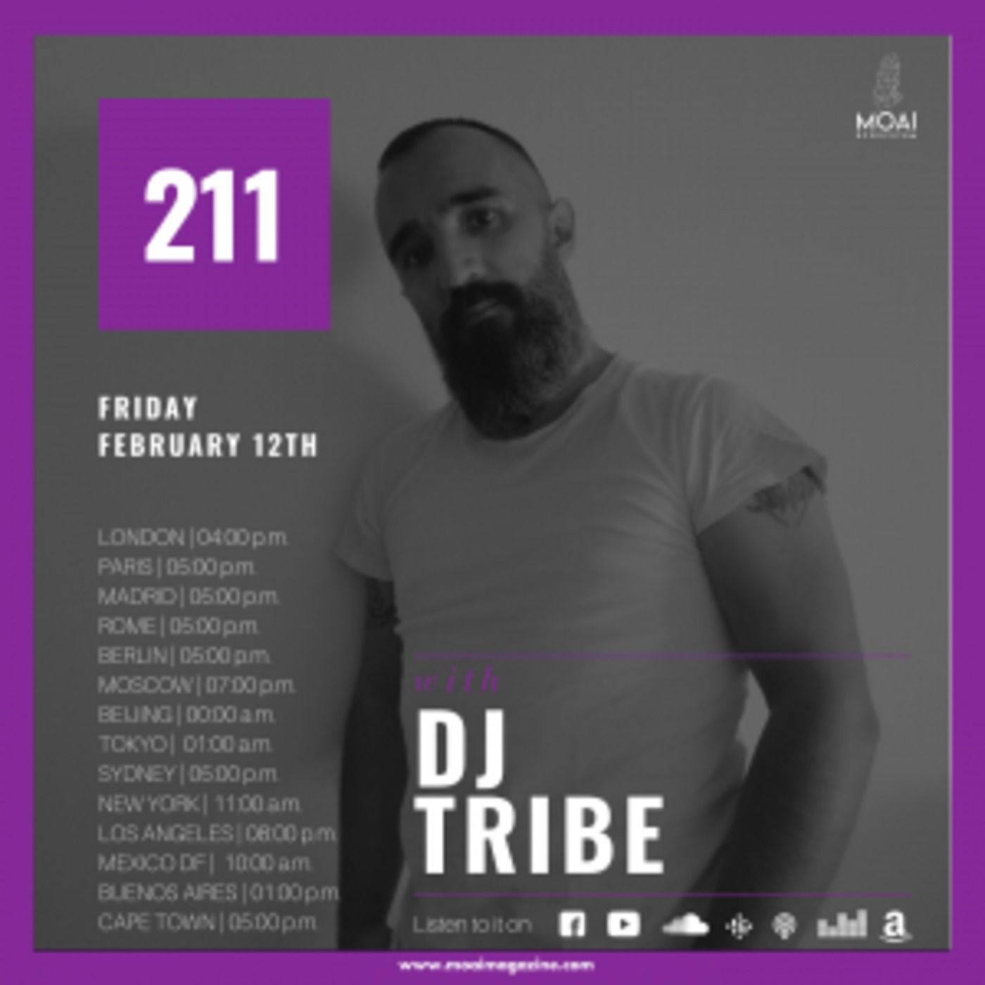 DJ TRIBE 2021 MOAI Radio Podcast 211 (Italy)